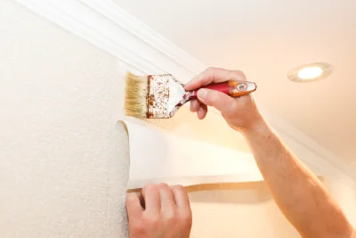 Pose de papier peint à Virlet — revêtements muraux et toiles de verre